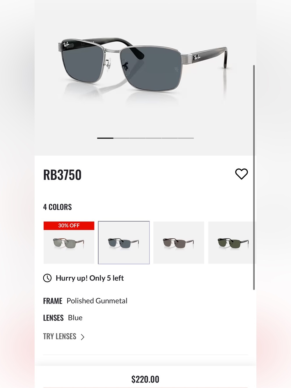 Rayban 3750 rare mineral glass lenses